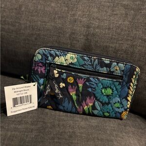 Vera Bradley Midnight Blues Floral Wallet